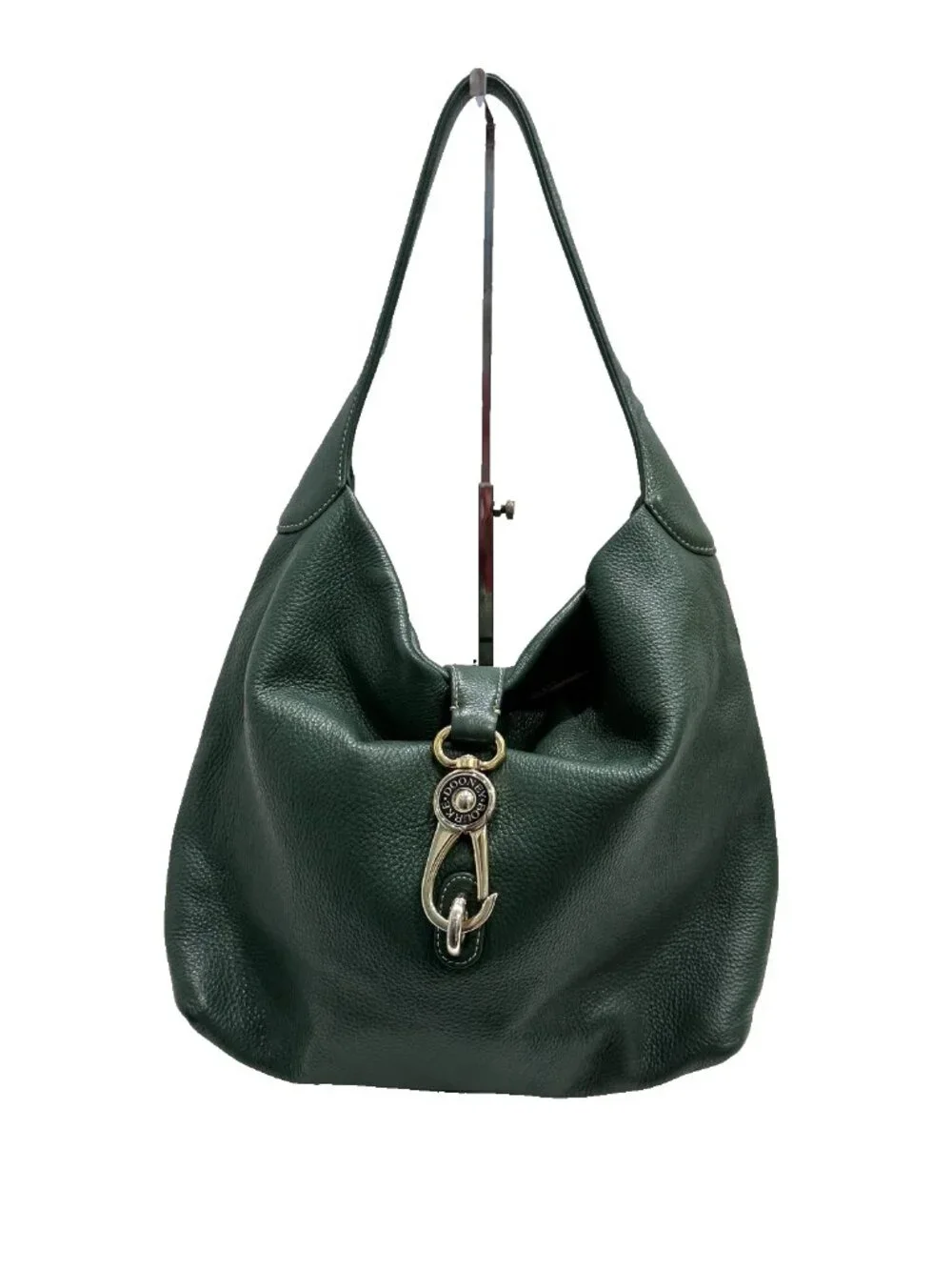 Dooney & Bourke Large Logo Loc Sac in Forest Green